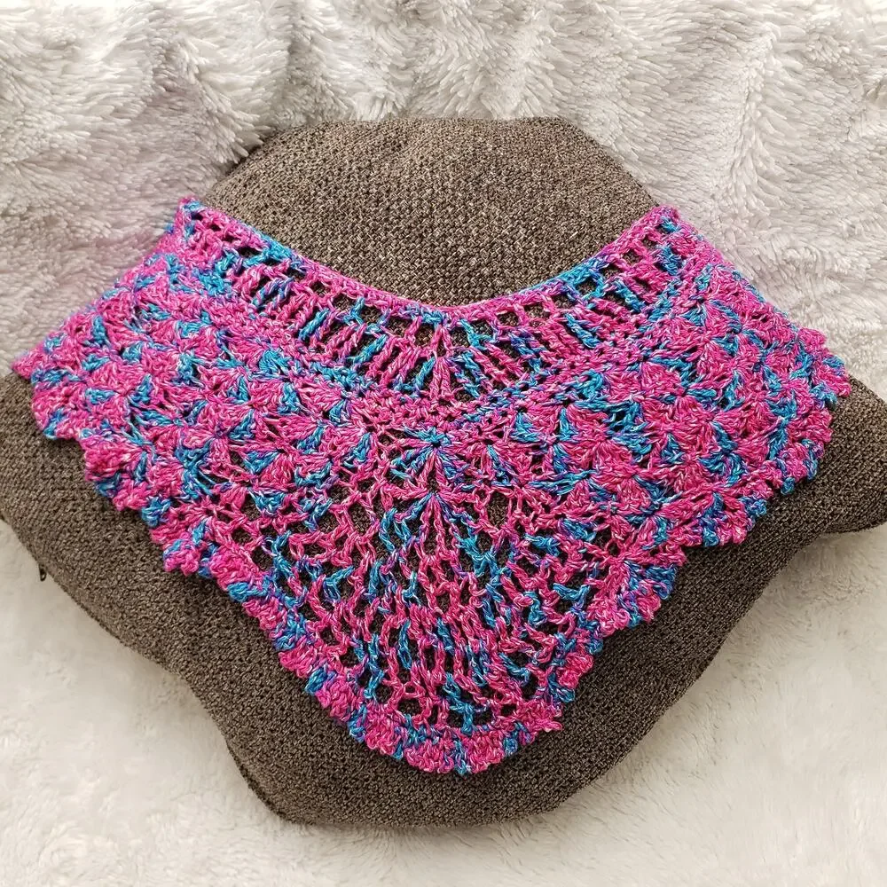 Handcrafted Crochet Fan Shawlette